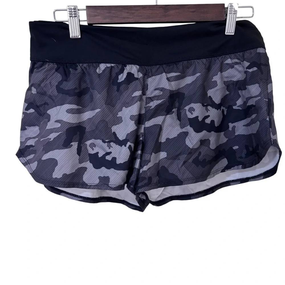 Nike Camouflage camo swim board Shorts black gray size M